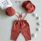 Newborn Boy Photo Outfit – Romper, Hat & Suspenders Set