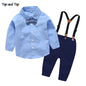 Conjunto Elegante con Tirantes y Corbatín para Niño