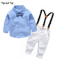 Conjunto Elegante con Tirantes y Corbatín para Niño