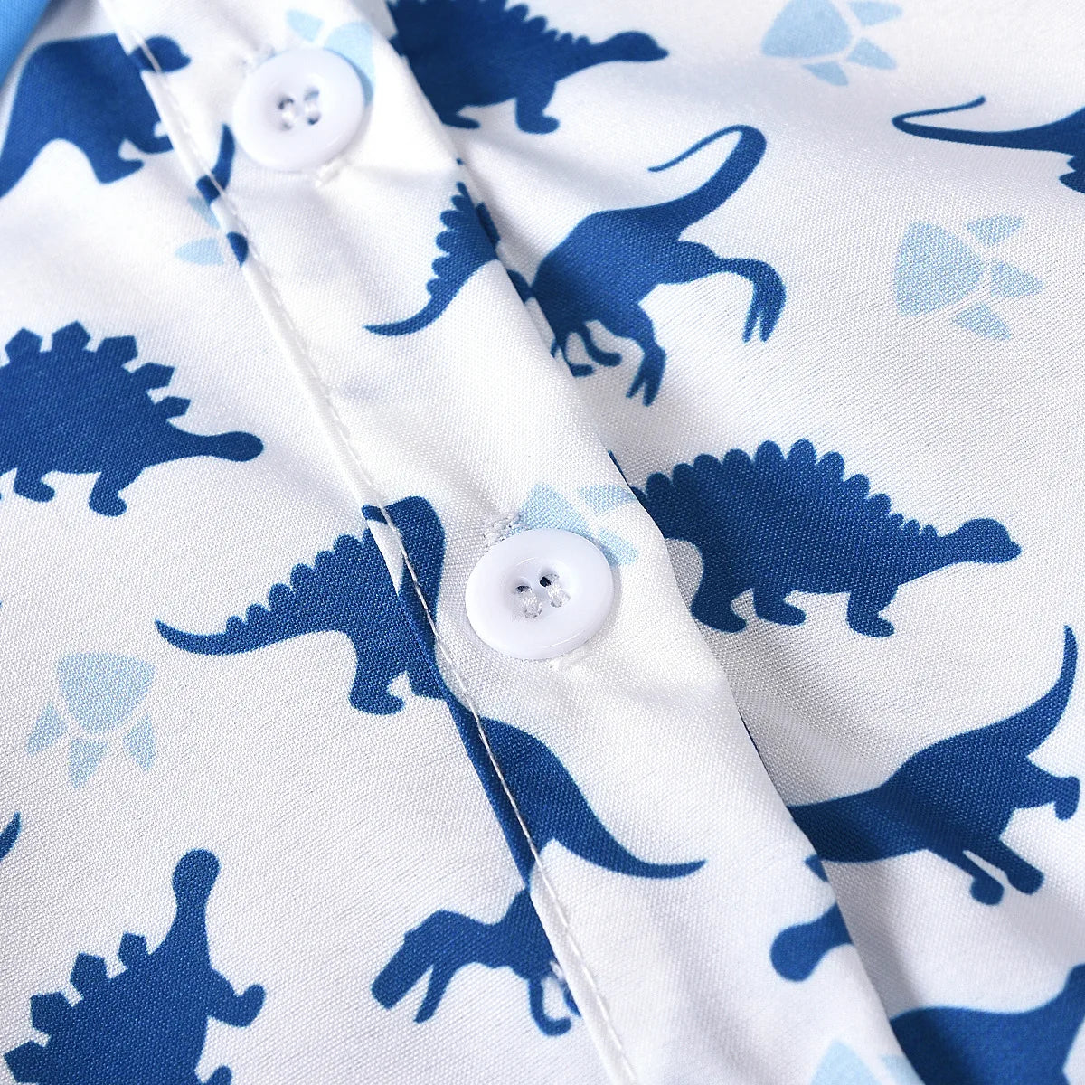 Newborn Baby Boy Outfit – Dinosaur Print Romper, Cotton Suspender Shorts & Beret