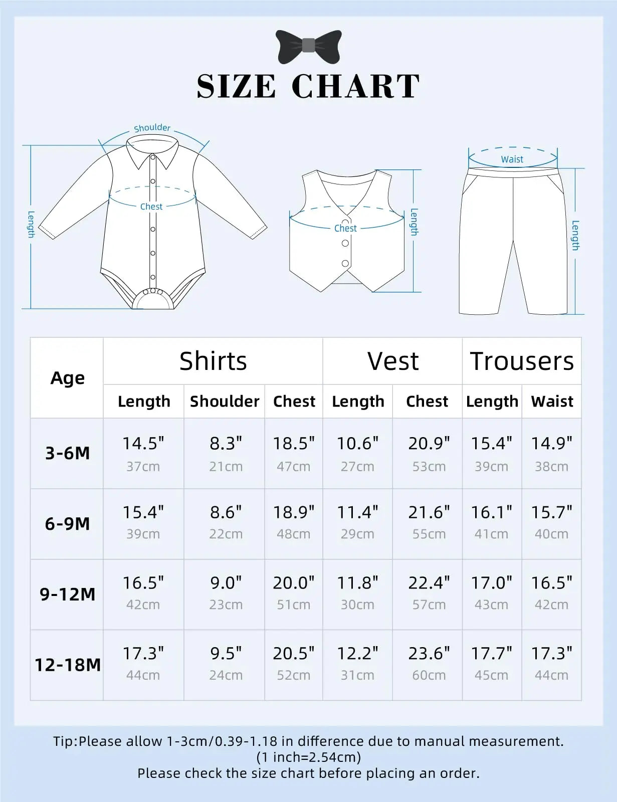 Traje Formal con Chaleco para Bebé
