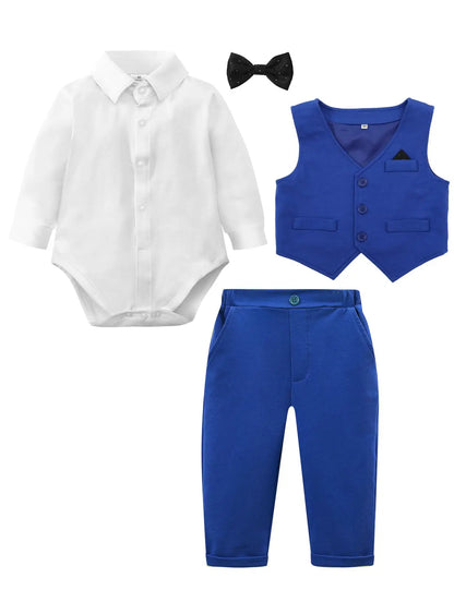 Traje Formal con Chaleco para Bebé