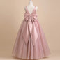 Vestido de Ceremonia para Niña con Lazo Grande