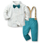 Top and Top Baby Boy Gentleman Outfit – 3-Piece Plaid Vest Set for 0–6Y