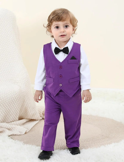 Traje Formal con Chaleco para Bebé