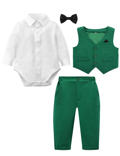 Traje Formal con Chaleco para Bebé