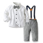 Top and Top Baby Boy Gentleman Outfit – 3-Piece Plaid Vest Set for 0–6Y