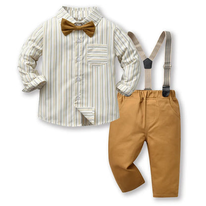 Top and Top Baby Boy Gentleman Outfit – 3-Piece Plaid Vest Set for 0–6Y