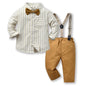 Top and Top Baby Boy Gentleman Outfit – 3-Piece Plaid Vest Set for 0–6Y