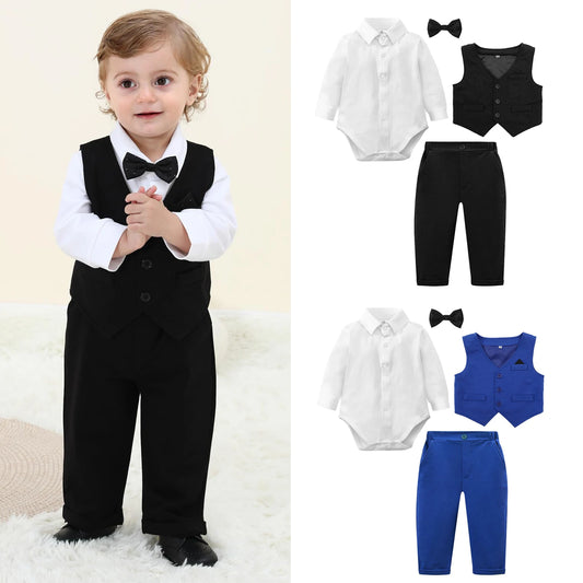 Traje Formal con Chaleco para Bebé
