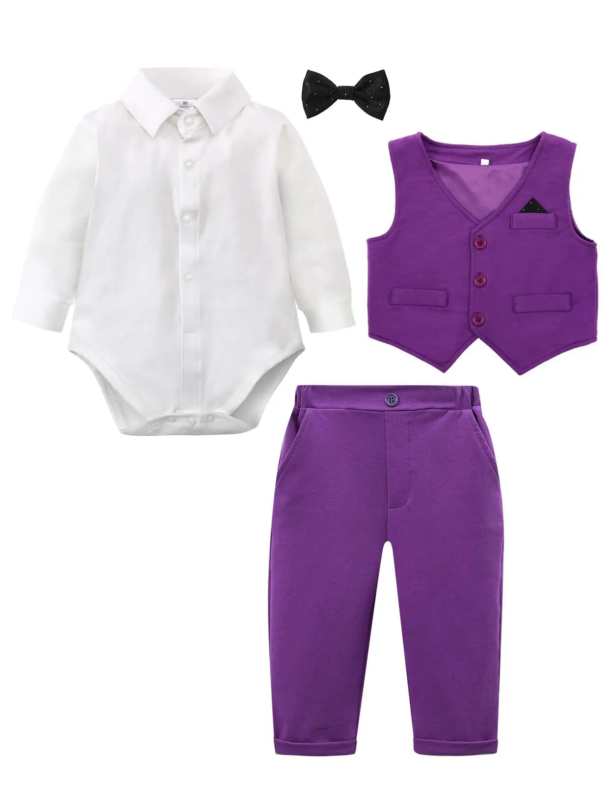 Traje Formal con Chaleco para Bebé