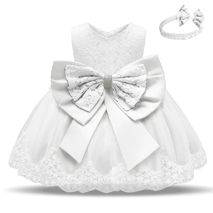 "White Baptism Dress for Baby Girls & Toddlers"