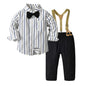 Top and Top Baby Boy Gentleman Outfit – 3-Piece Plaid Vest Set for 0–6Y