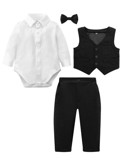 Traje Formal con Chaleco para Bebé