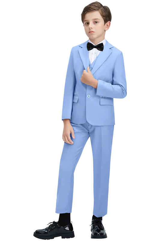 Bloomposh Boys’ Formal Suit – 5-Piece White Set for Special Occasions