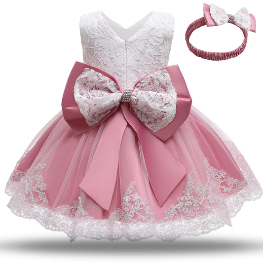 "White Baptism Dress for Baby Girls & Toddlers"
